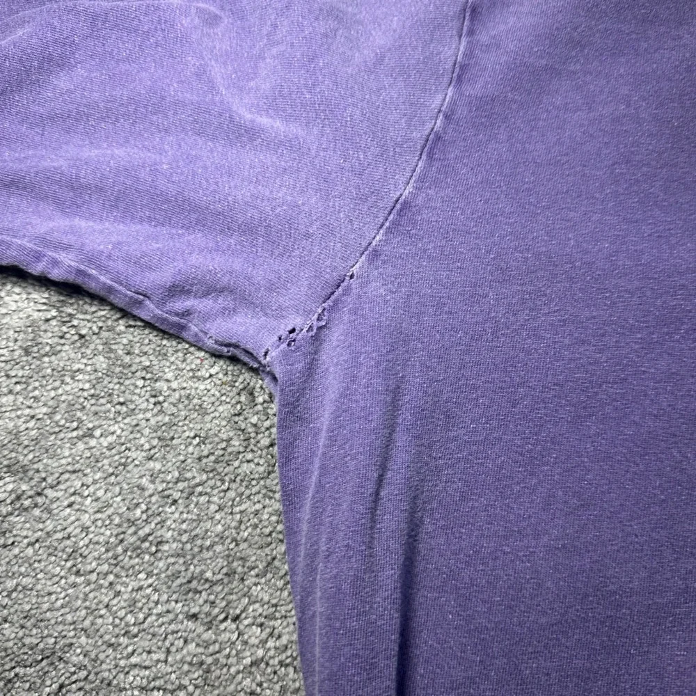 Stussy Medusa T-Shirt Men Medium Purple Long Sleeve Distressed Faded Streetwear - Picture 12 of 16